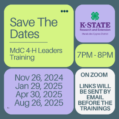 Save the Date for Leader Training 2024-2025